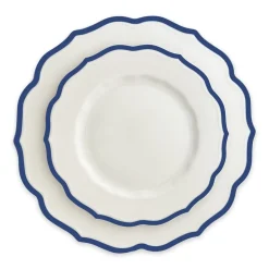 Stella Scalloped Blue Salad Plate