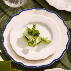 Stella Scalloped White Salad Plate