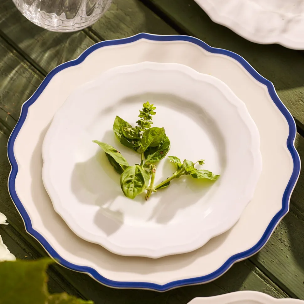 Stella Scalloped White Salad Plate
