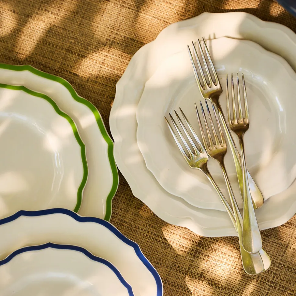 Stella Scalloped White Salad Plate