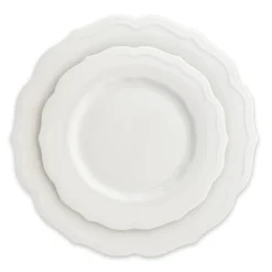 Stella Scalloped White Salad Plate