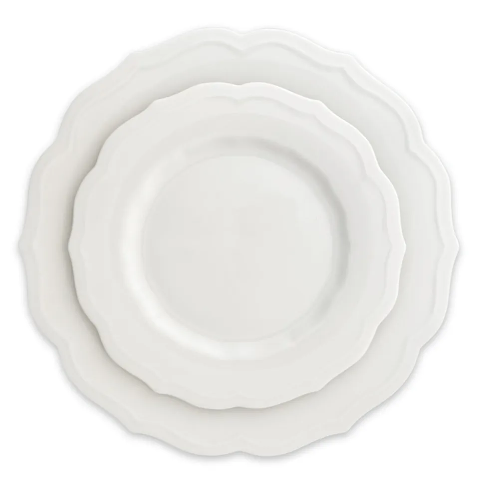 Stella Scalloped White Salad Plate