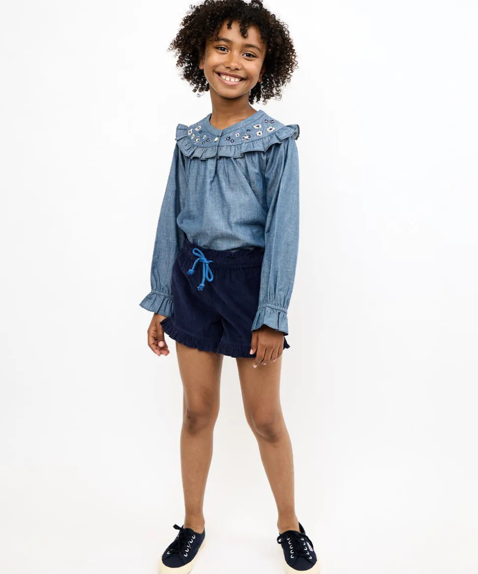 Stella Short in Navy Corduroy