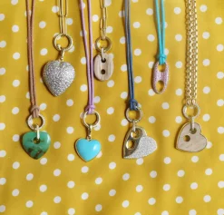 Stone Heart Charm