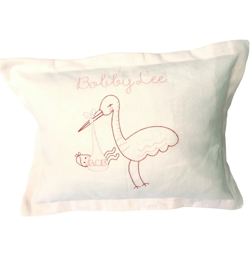 Stork Baby Pillow