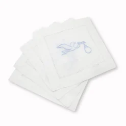 Stork Cocktail Napkins, Set of 4