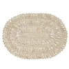 Straw Loop Oval Placemat in Whitewash