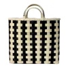 Striped Shopping Basket