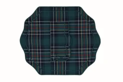 Stucco Green Tartan Napkin and Placemat, Set of 2