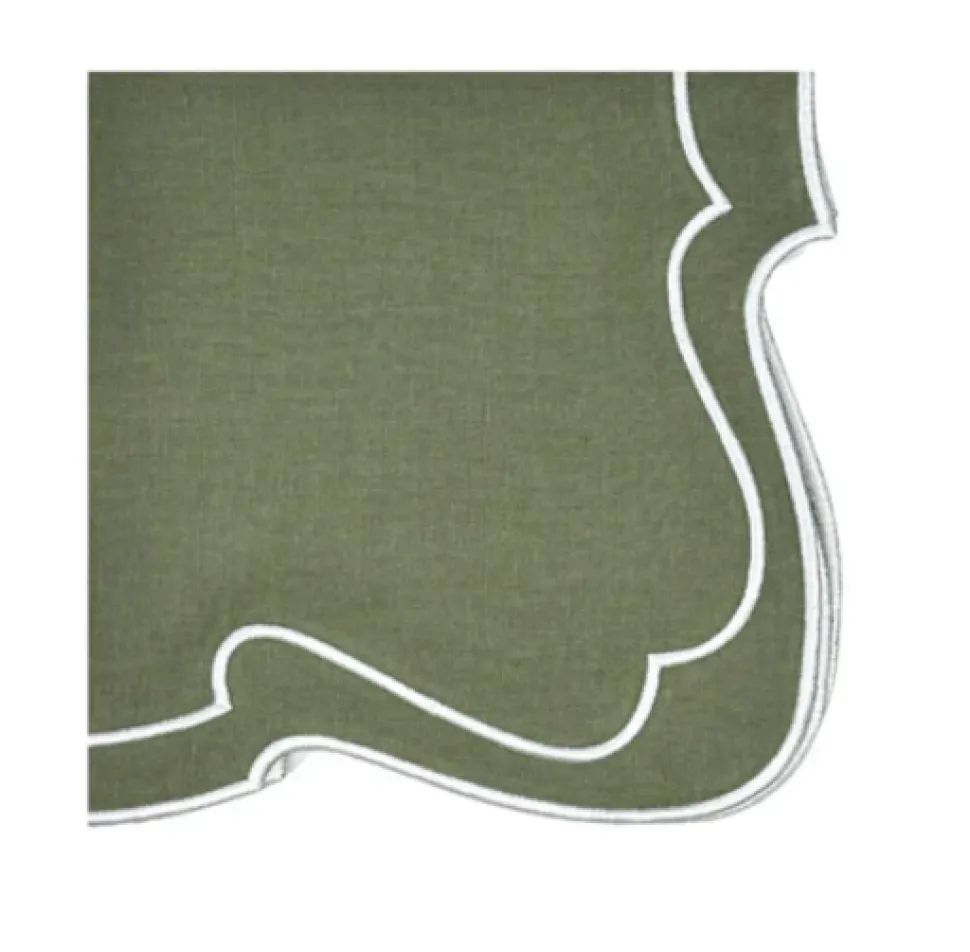 Studio Collection - Belle Napkin in Dark Green, Set of 4