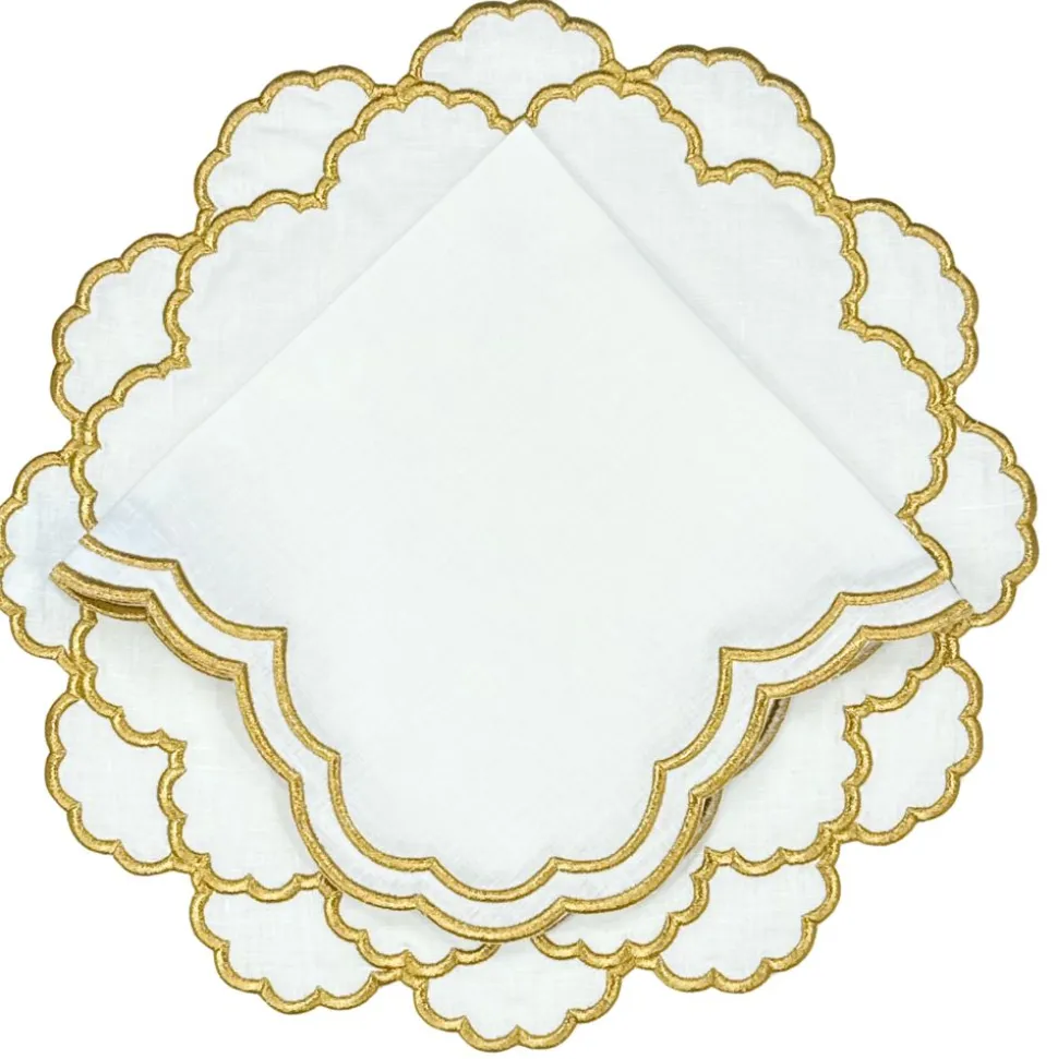 Studio Collection Lillian Placemat in Gold, Set of 4