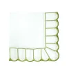 Studio Collection Pippa Napkins in White and Green, Set of 4