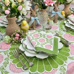 Studio Collection: Pippa Placemat in Green & White, Set of 4