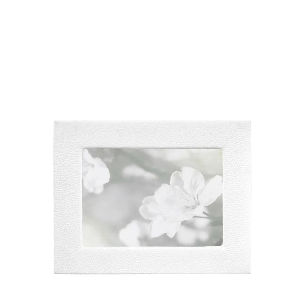 Studio Frame in White Pebble Grain Leather