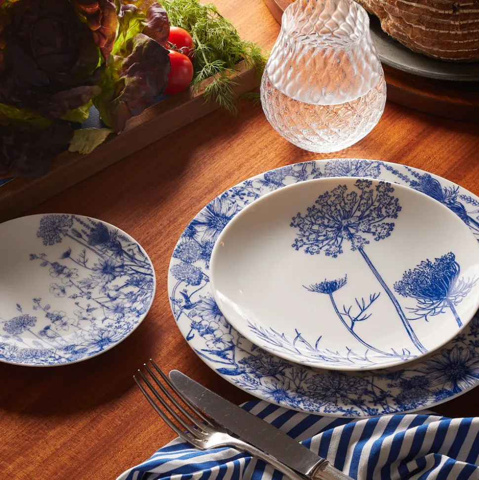 Summer Blues Canape Plates