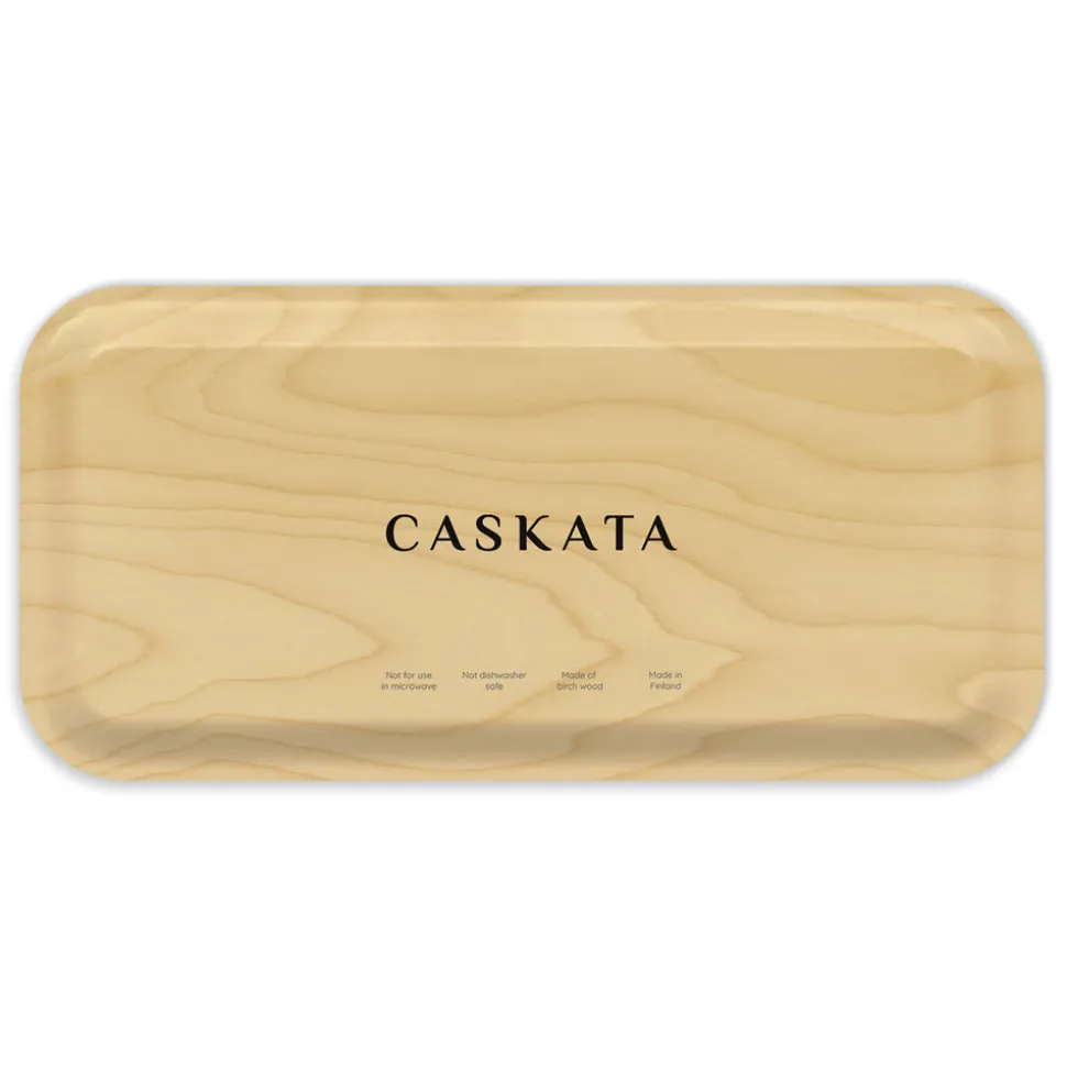 Summer Blues Small Rectangular Birchwood Tray