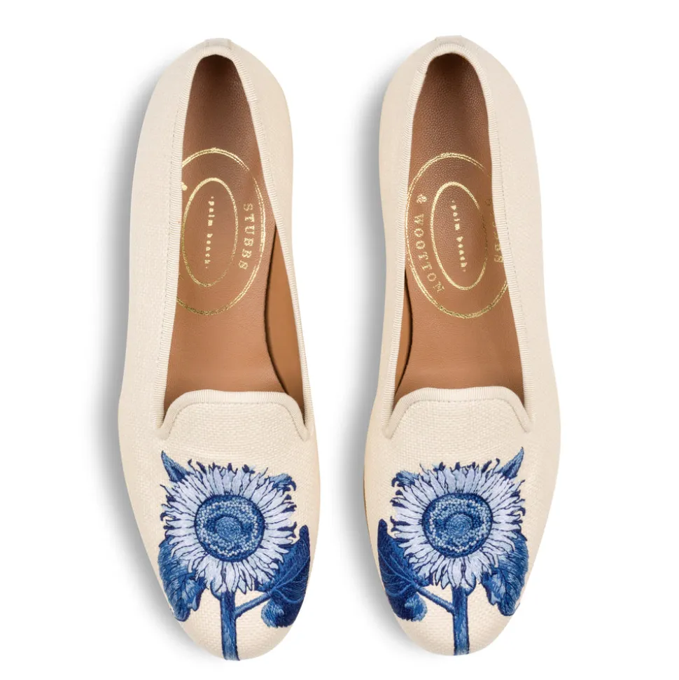 Sunflower Ivory Panama Slipper