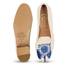 Sunflower Ivory Panama Slipper