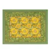 Sunflower Mats in Yellow & Green, Set of 6