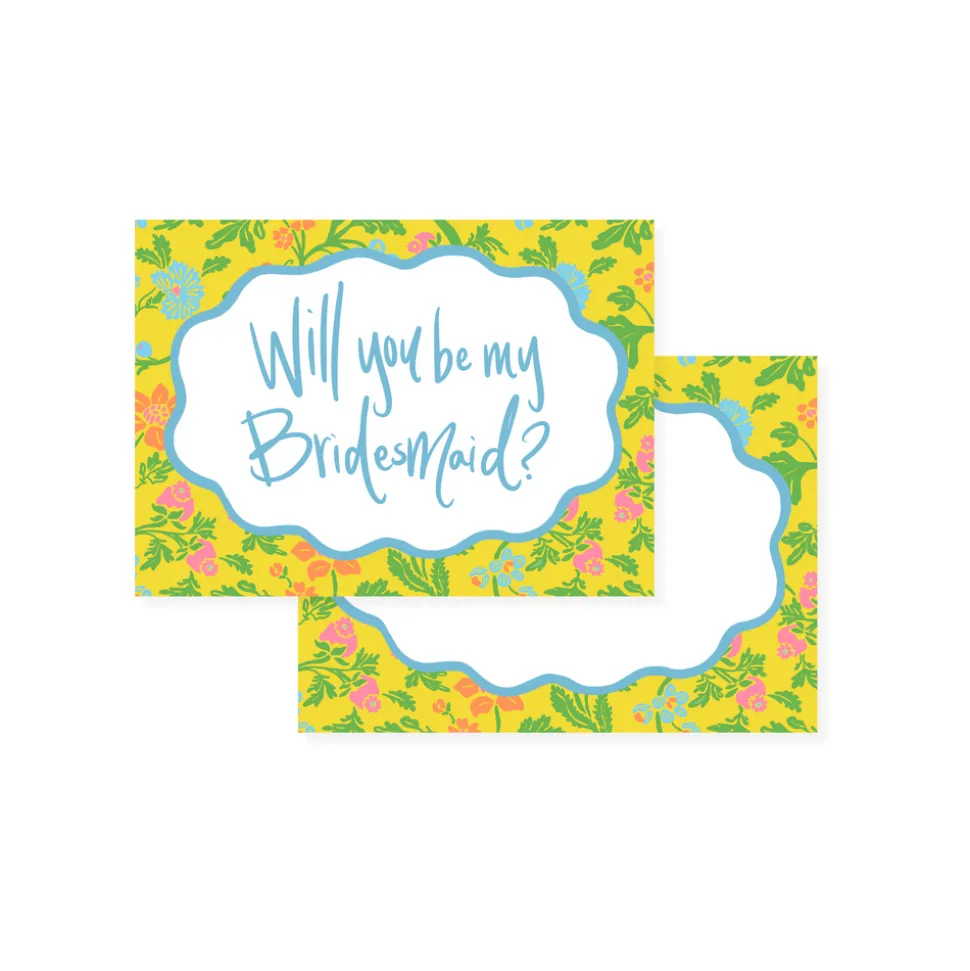 Sunny Chintz Bridesmaid Proposal Card Set