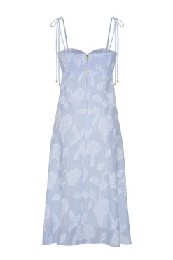 Sunray Dress in Floral Clip Jacquard