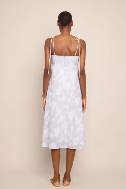 Sunray Dress in Floral Clip Jacquard