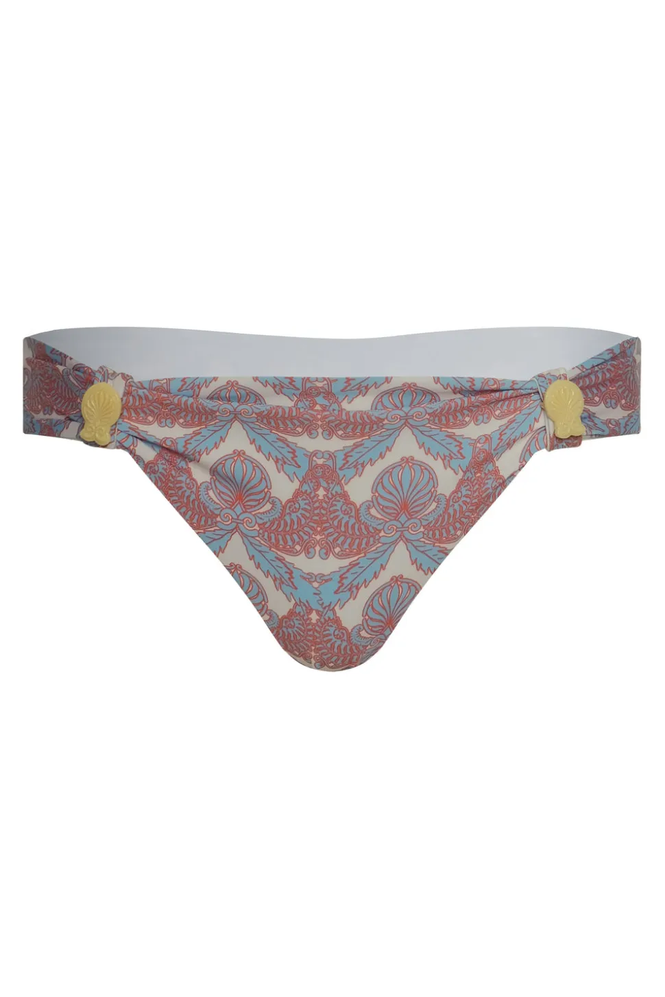 Sunset Bottom in Sky Blue Ornaments & Ivory