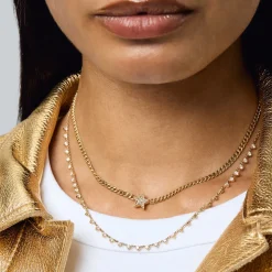 Super Duper Diamond Star Necklace