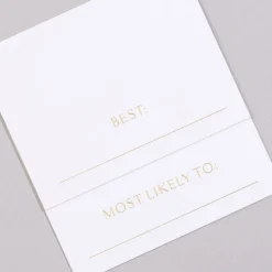 Superlatives Place Cards, Set of 24