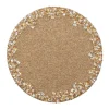 Supernova Placemat in Champagne & Crystal, Set of 2
