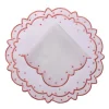 Suzette Linen Placemat and Napkin, Set of 12 in Pink