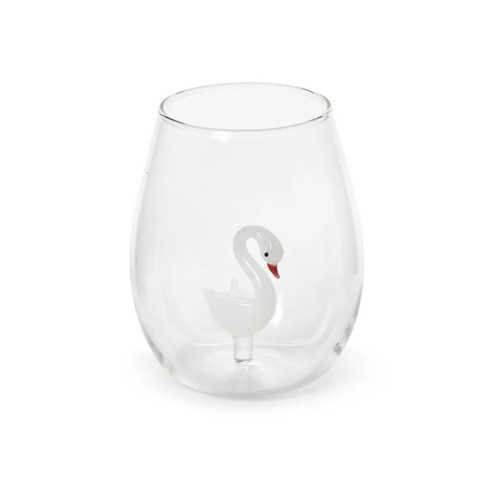 Swan Stemless Wine Glass