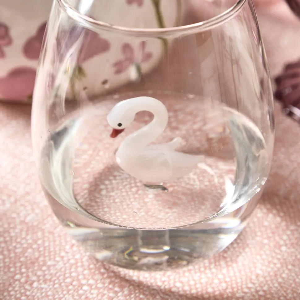 Swan Stemless Wine Glass