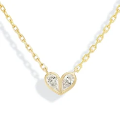 Sweetheart Necklace in Diamond