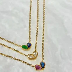 Sweetheart Necklace in Diamond