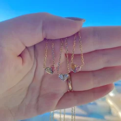 Sweetheart Necklace in Diamond