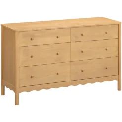 Swell 6-Drawer Assembled Dresser in Honey