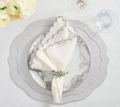 Tailored Placemats in Silver, Set of 4