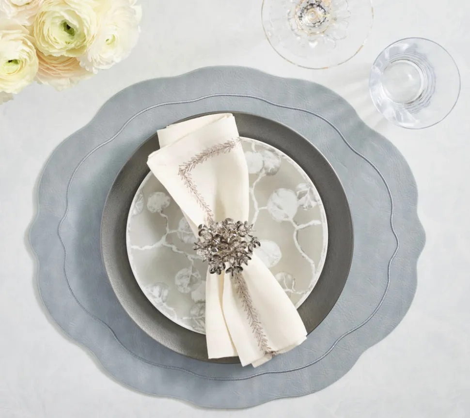 Tailored Placemats in Steel Gray, Set of 4