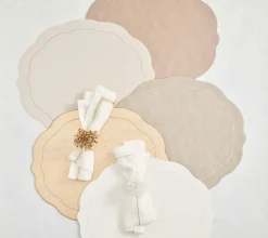 Tailored Placemats in White, Set of 4