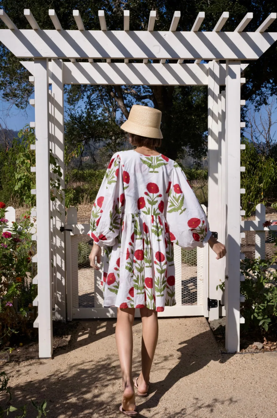 Taj Mini Dress Red Flower