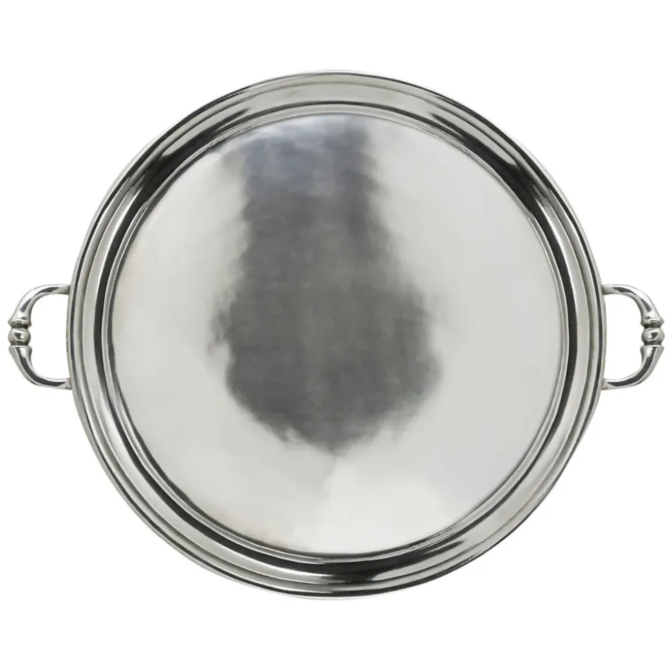Talbot Manor Caroline Serving Tray with Handles Round
