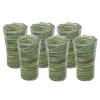 Tall Hand Blown Tumbler in Avocado Mix, Set of 6