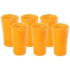 Tall Hand Blown Tumbler in Corn, Set of 6
