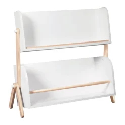 Tally Storage and Bookshelf in White & Washed Natural