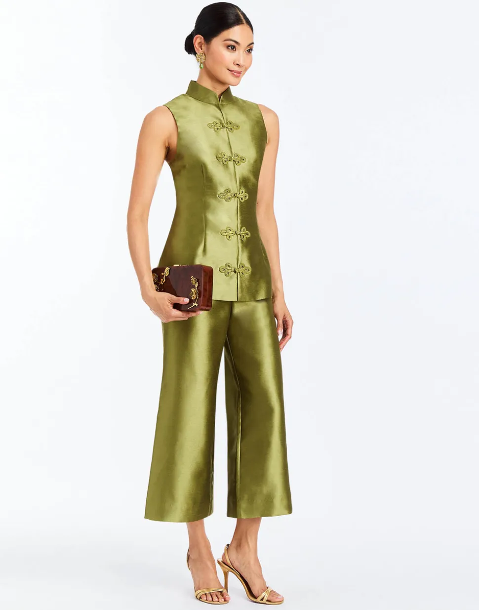 Tamara Top in Olive Green