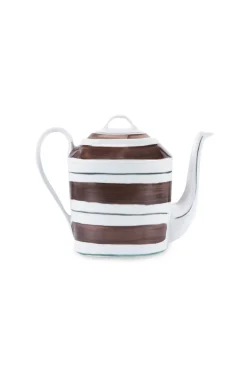 Tangerine Tea Pot In Brown
