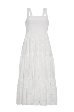 Taormina Dress in Bria Eyelet Ivory