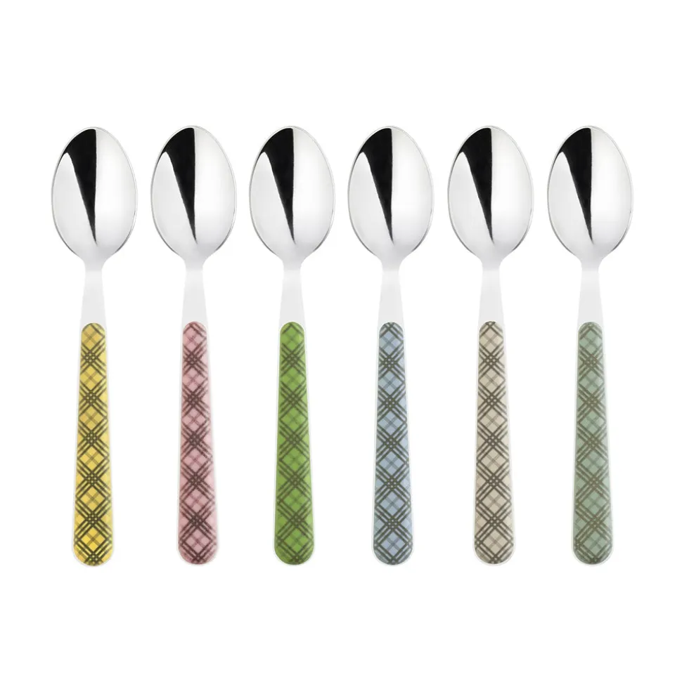 Tartan Teaspoons Mixed, Set of 6