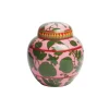 Tea Jar in Wildbird Pink & Green